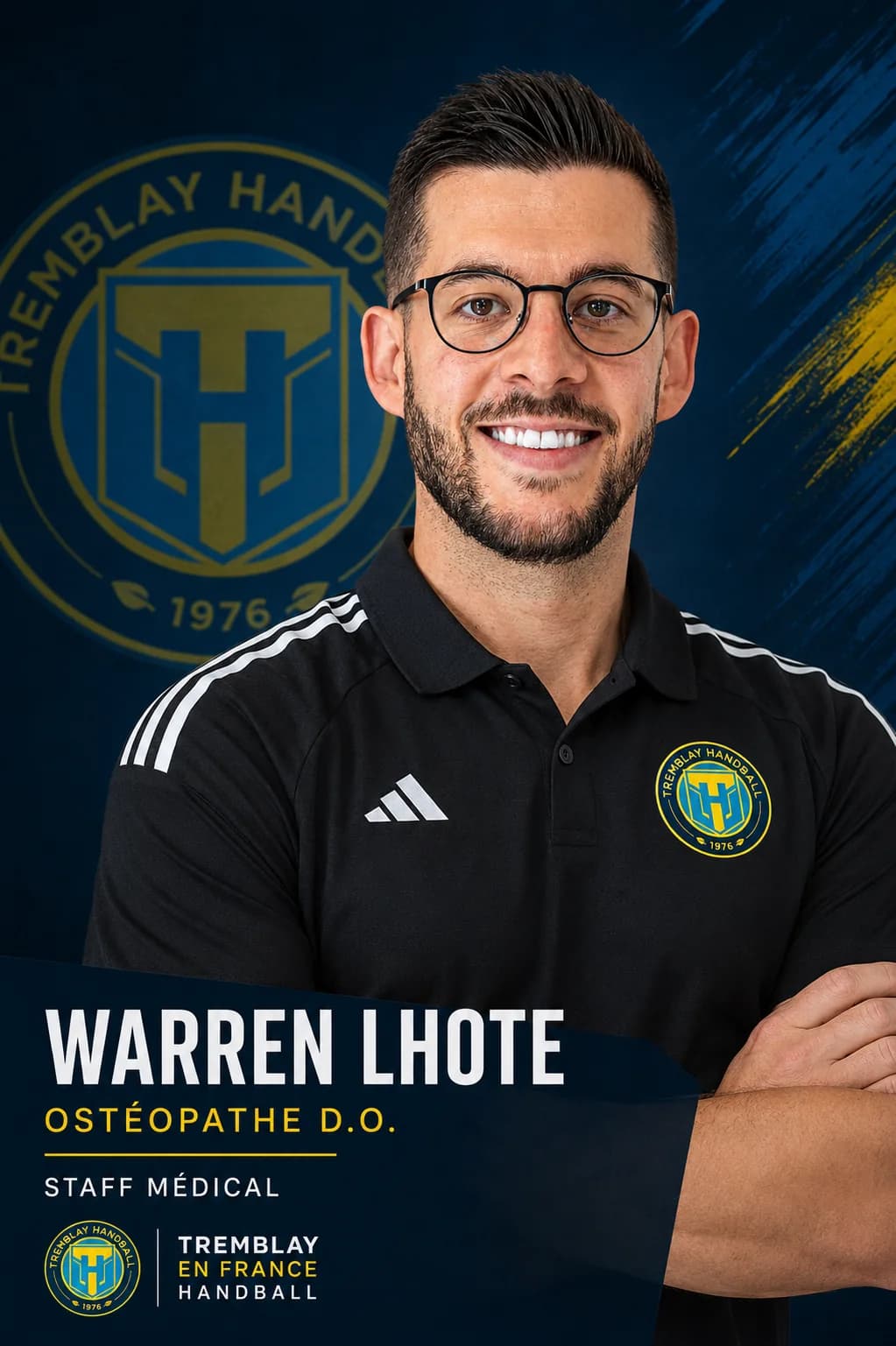 Warren Lhote, ostéopathe D.O. et ostéopathe officiel du staff médical de Tremblay-en-France Handball